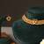 Antique gold plated temple choker necklace set