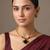 Gold plated heritage temple green choker necklace set