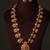 Gold plated royal nakshi temple chain necklace set