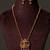 Gold plated divine long haar necklace set