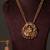 Gold plated green lakshmi temple haar necklace set