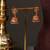 Gold plated green lakshmi temple haar necklace set