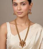 Gold plated royal haar necklace set