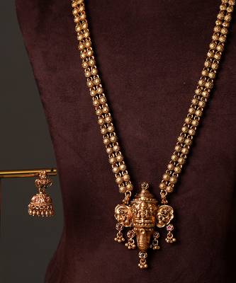 Gold plated royal haar necklace set 3