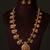 Gold plated royal nakshi temple chain necklace set