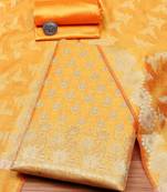 Art Silk Unstitched Dress Material