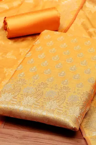 Art Silk Unstitched Dress Material