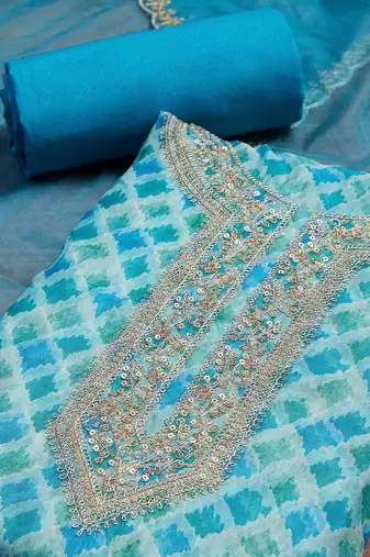 Printed Unstitched Dress Material
