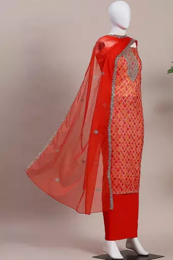 Printed Unstitched Dress Material