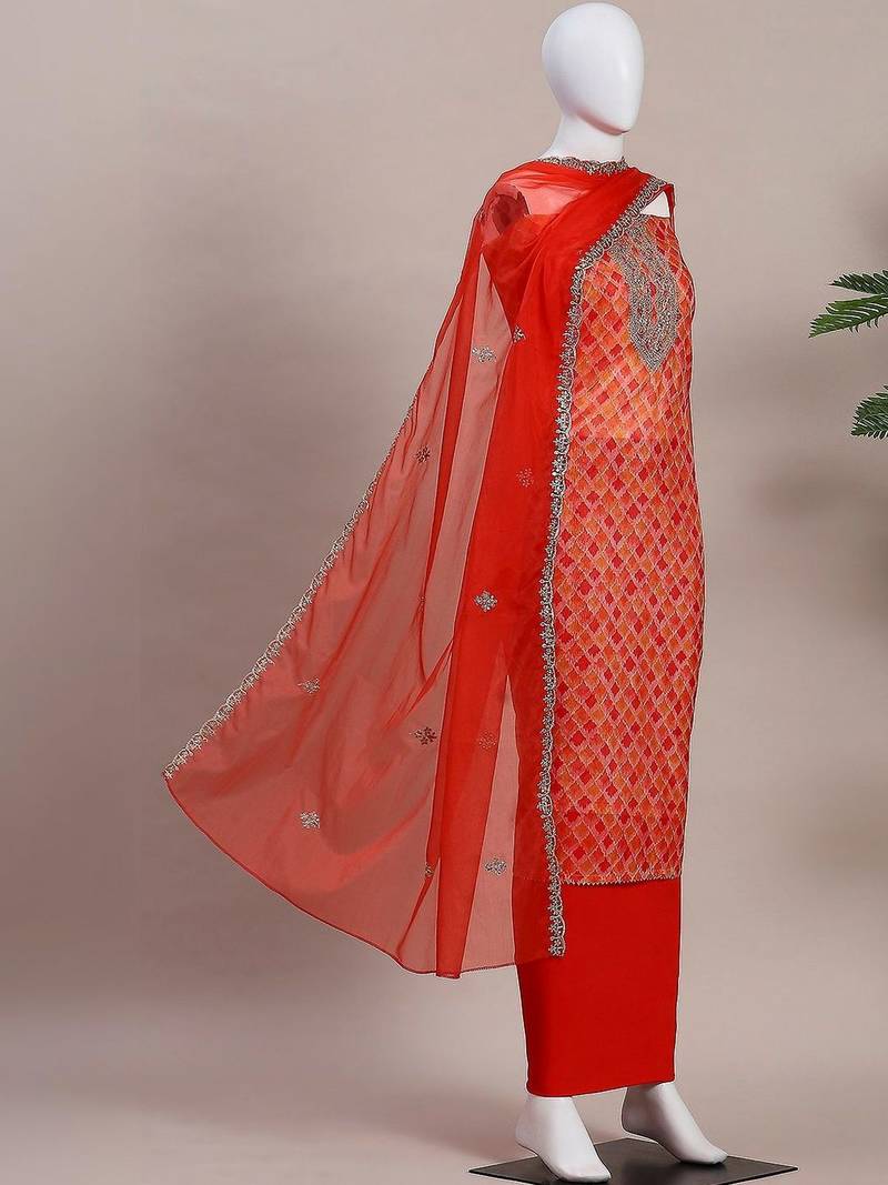 Printed Unstitched Dress Material