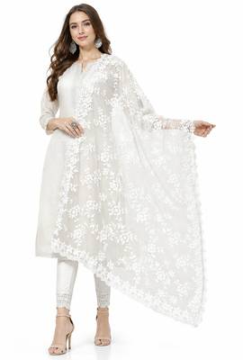 White net dupatta 2