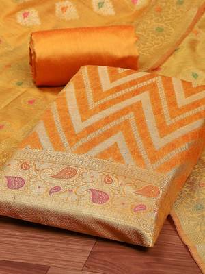 Art Silk Unstitched Dress Material 3