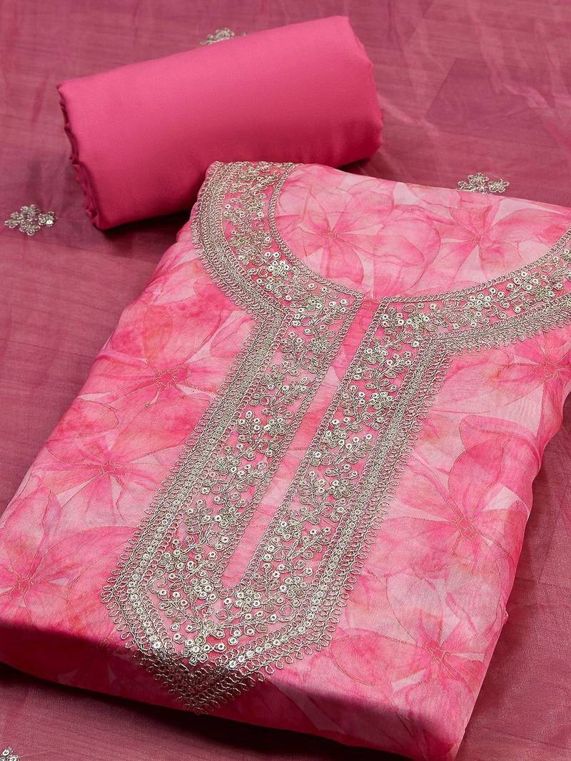Printed Unstitched Dress Material