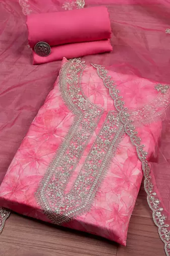 Printed Unstitched Dress Material