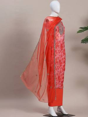 Embroidered Unstitched Dress Material 2