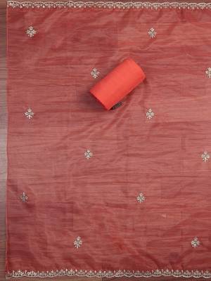 Embroidered Unstitched Dress Material 3