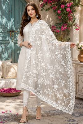 White net dupatta 3