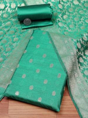 Art Silk Unstitched Dress Material 1