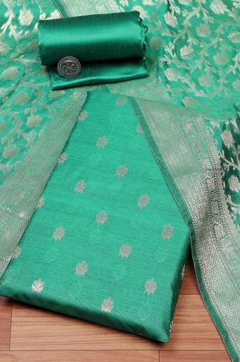 Art Silk Unstitched Dress Material