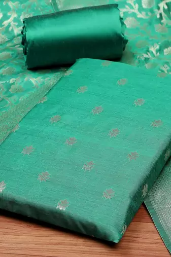 Art Silk Unstitched Dress Material