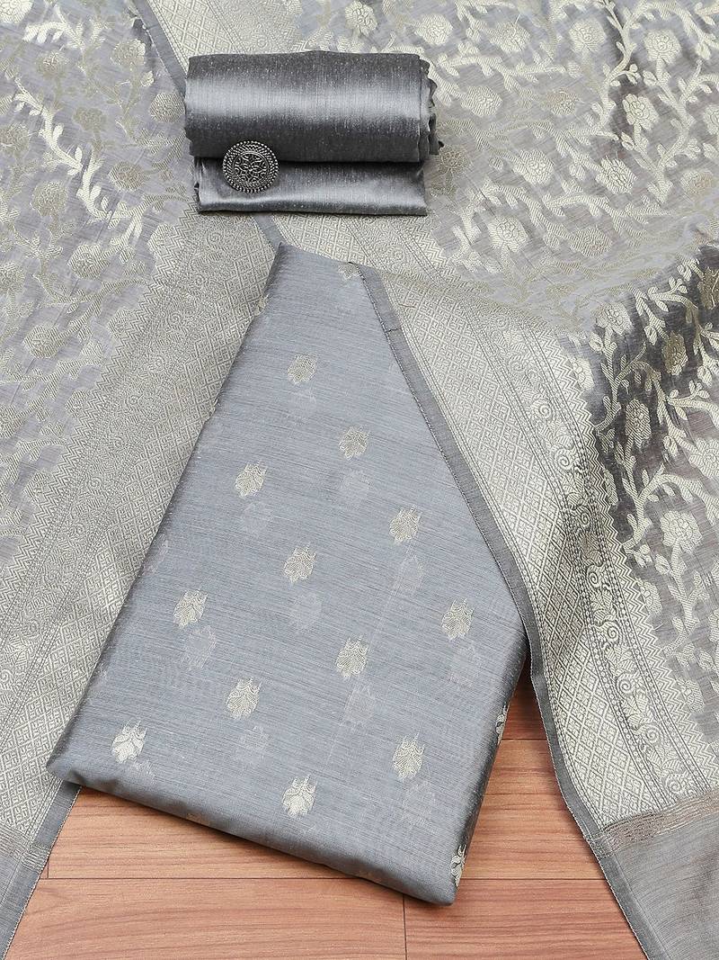 Art Silk Unstitched Dress Material