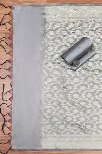 Art Silk Unstitched Dress Material