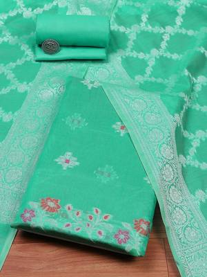 Printed Pure Silk Unstitched Dress Material 1