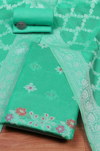Printed Pure Silk Unstitched Dress Material