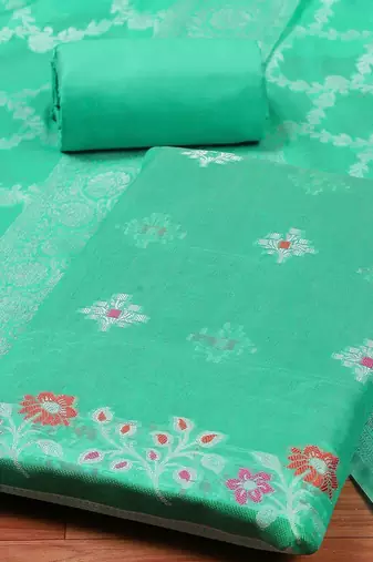 Printed Pure Silk Unstitched Dress Material