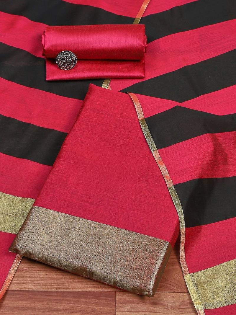 Art Silk Unstitched Dress Material