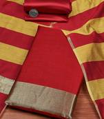 Art Silk Unstitched Dress Material