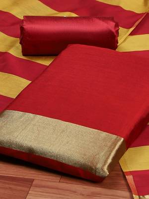 Art Silk Unstitched Dress Material 3