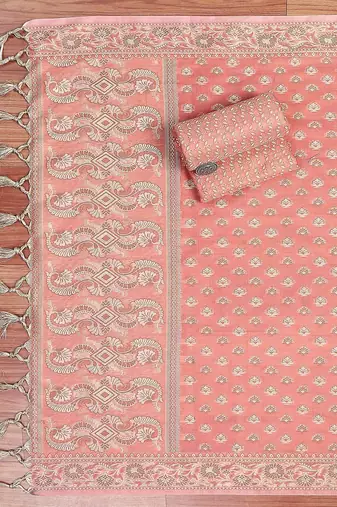 Printed Pure Cotton Unstitched Dress Material