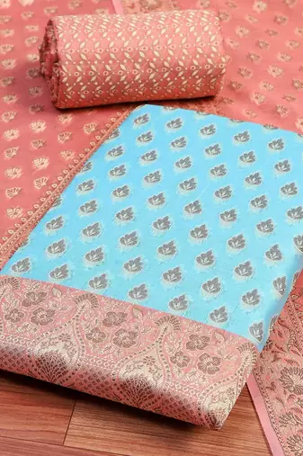 Printed Pure Cotton Unstitched Dress Material