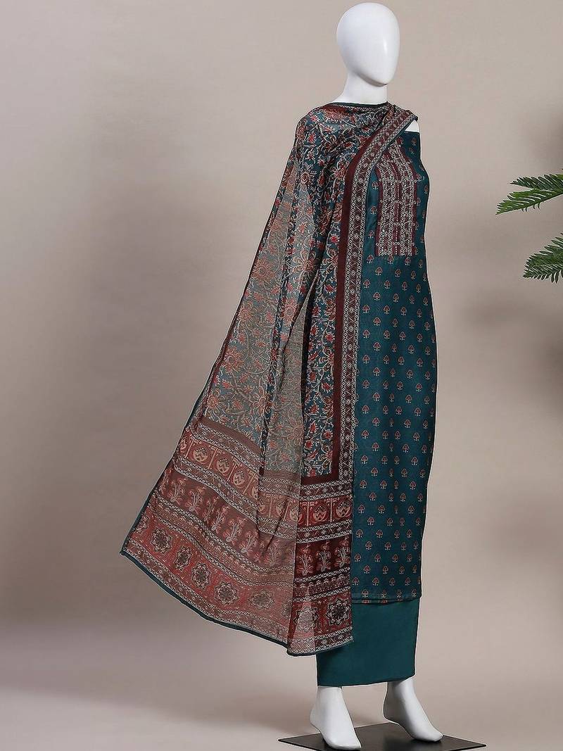 Printed Unstitched Dress Material
