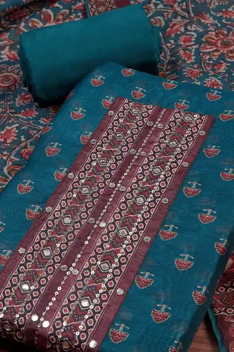 Printed Unstitched Dress Material