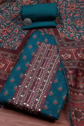 Printed Unstitched Dress Material