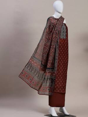 Embroidered Unstitched Dress Material 1