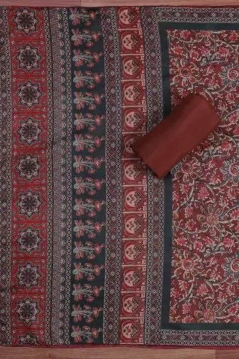 Embroidered Unstitched Dress Material