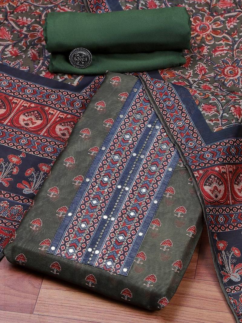 Printed Unstitched Dress Material