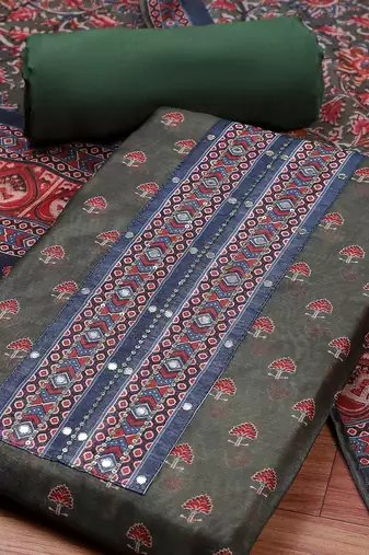 Printed Unstitched Dress Material