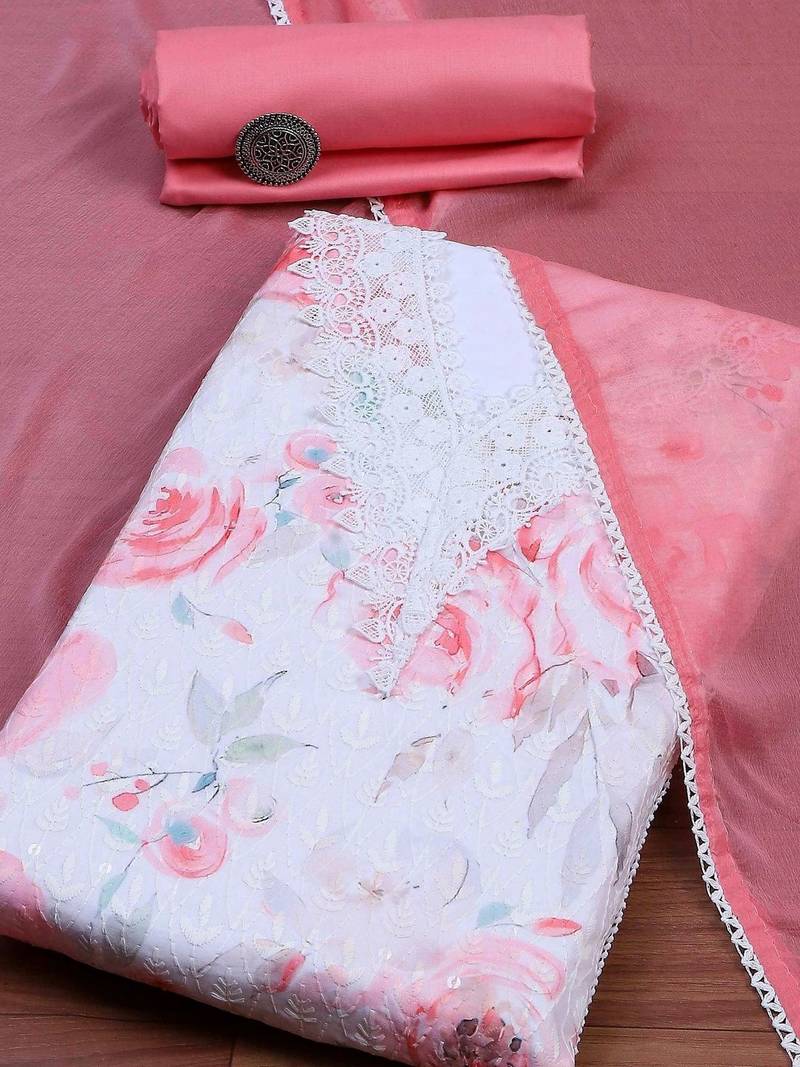 Printed Unstitched Dress Material