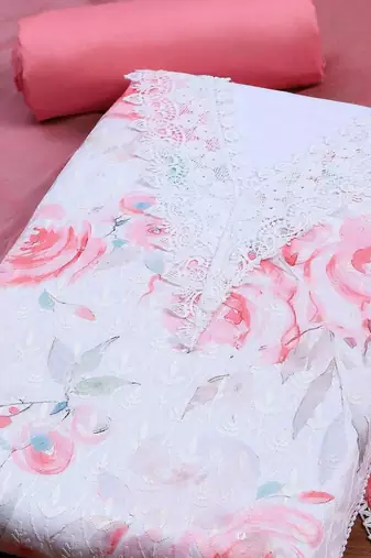 Printed Unstitched Dress Material