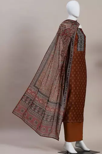Printed Unstitched Dress Material