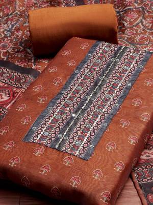Printed Unstitched Dress Material 3