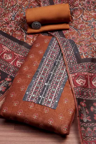Printed Unstitched Dress Material