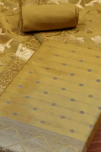 Art Silk Unstitched Dress Material