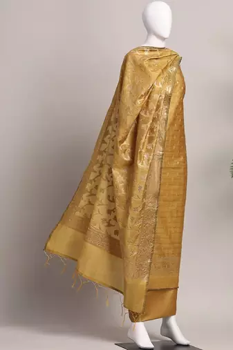 Art Silk Unstitched Dress Material