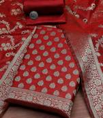 Ethnic Motifs Woven Design Unstitched Dress Material