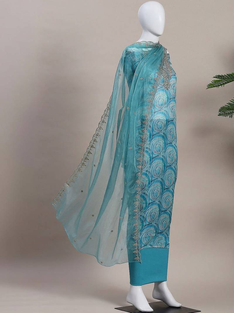 Printed Unstitched Dress Material